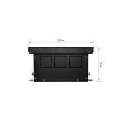 Внутрипольный конвектор Royal Thermo Atrium 110/200/1100-DG-U-BL